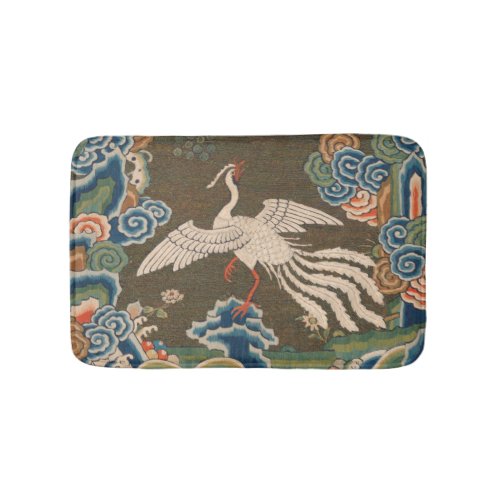 Bird Chinese Antique Decor Bath Mat