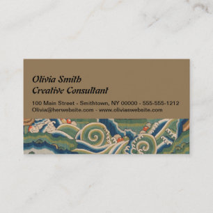 Bird Chinese Antique Decor Business Card