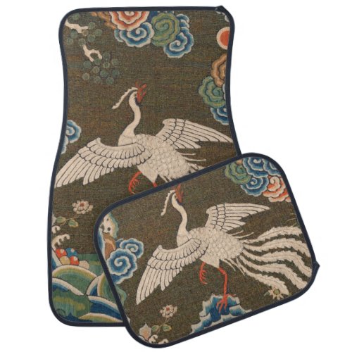 Bird Chinese Antique Decor Car Floor Mat