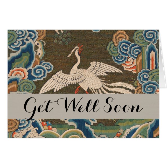 Bird Chinese Antique Decor Cards (Front Horizontal)
