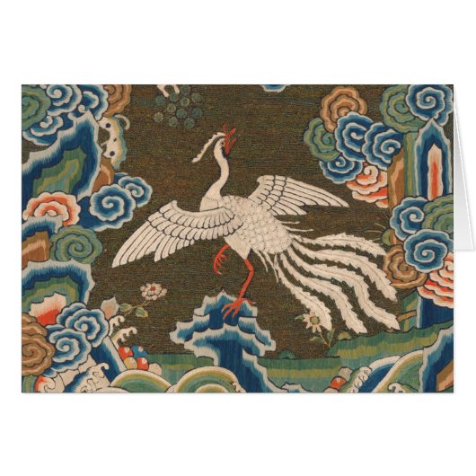Bird Chinese Antique Decor Cards (Front Horizontal)