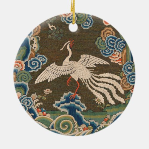Bird Chinese Antique Decor Ceramic Ornament