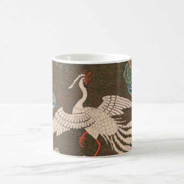 Bird Chinese Antique Decor Coffee Mug (Center)