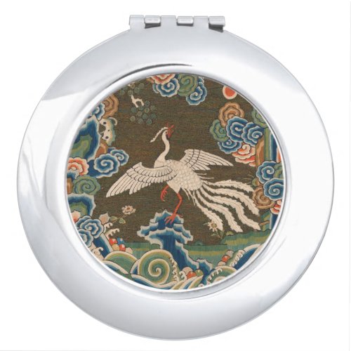 Bird Chinese Antique Decor Compact Mirror