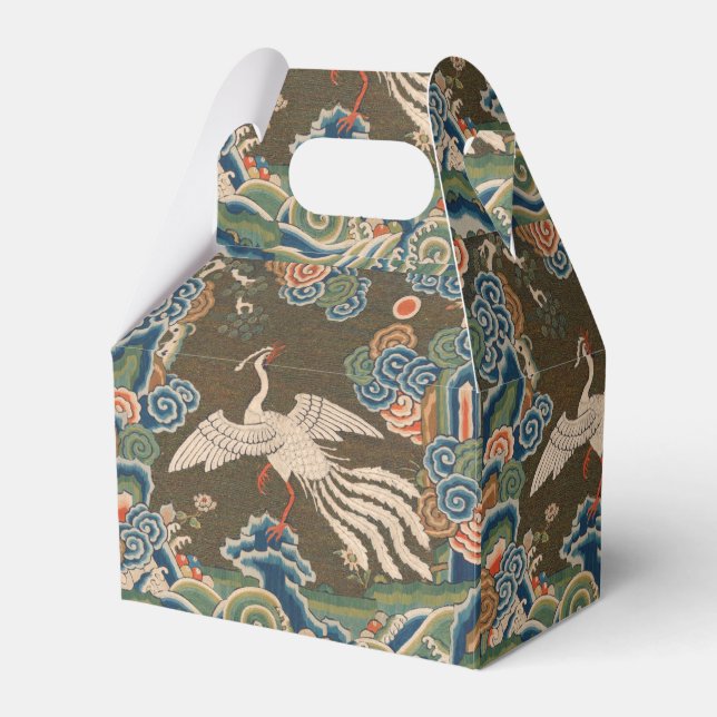 Bird Chinese Antique Decor Favor Boxes (Front Side)