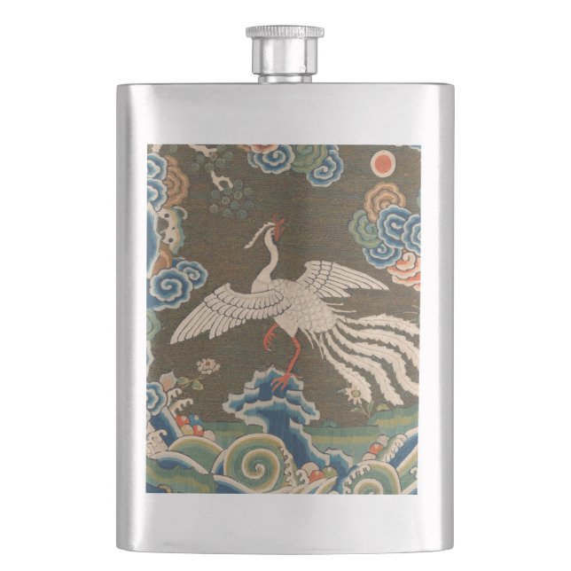 Bird Chinese Antique Decor Flask (Front)