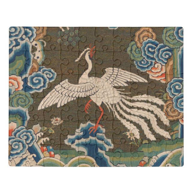 Bird Chinese Antique Decor Jigsaw Puzzle (Puzzle Horizontal)