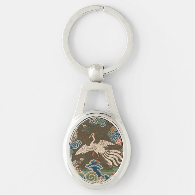 Bird Chinese Antique Decor Keychain (Front)