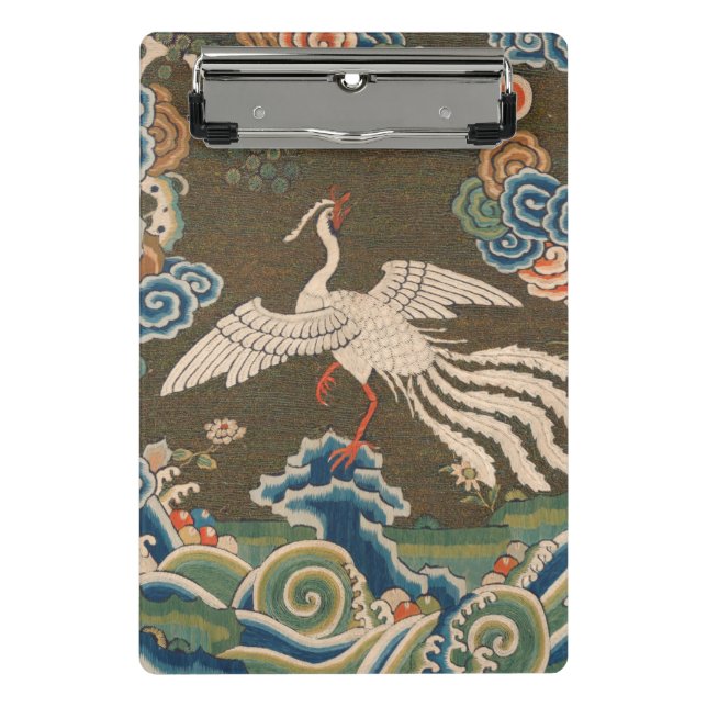 Bird Chinese Antique Decor Mini Clipboard (Front)