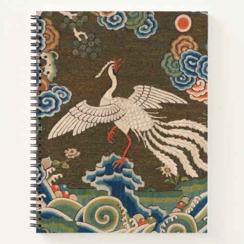 Bird Chinese Antique Decor Notebook