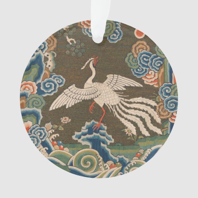 Bird Chinese Antique Decor Ornament (Front)
