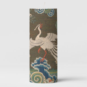 Bird Chinese Antique Decor Pillar Candle