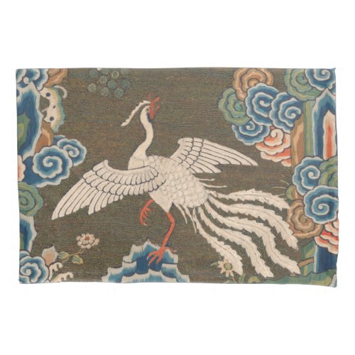 Bird Chinese Antique Decor Pillow Case