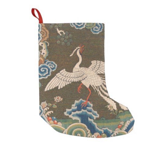 Bird Chinese Antique Decor Small Christmas Stocking