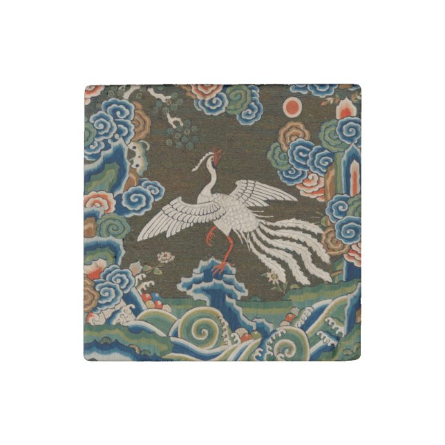 Bird Chinese Antique Decor Stone Magnet (Fourth Magnet)