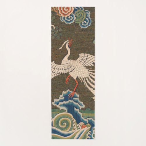 Bird Chinese Antique Decor Yoga Mat