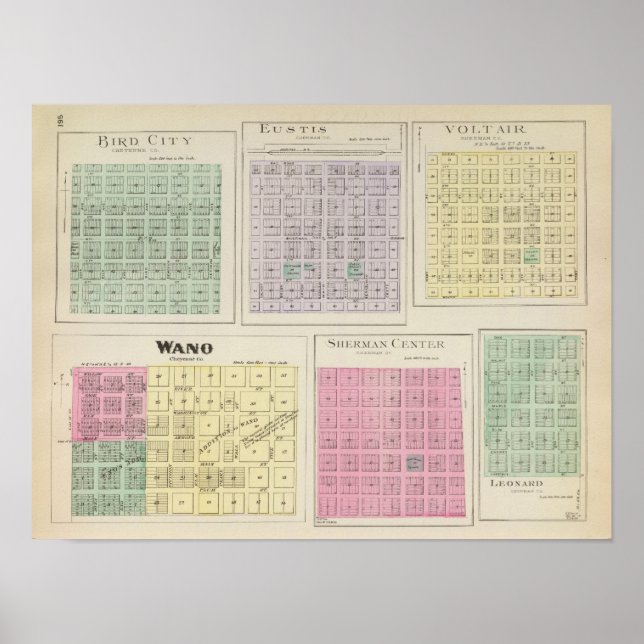 Bird City, Eustis, Voltair, Wano, , Kansas Poster (Front)