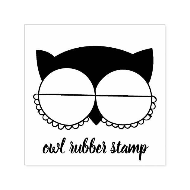 Bird Closed Eyes Owl Self-inking Stamp