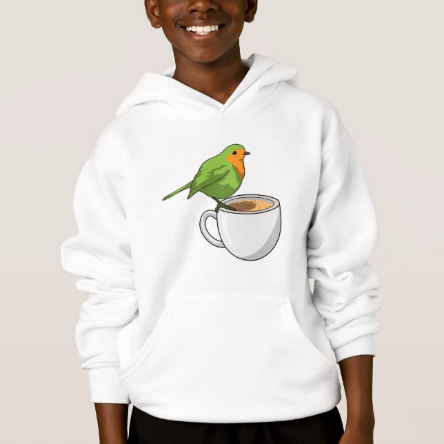 Bird Coffee Cup Hoodie (Front)