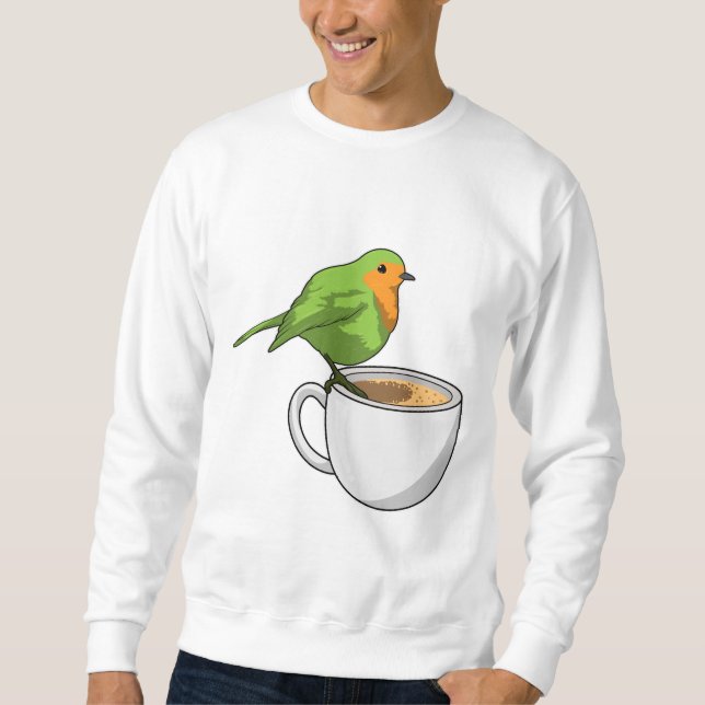 Bird Coffee Cup Sweatshirt (Front)