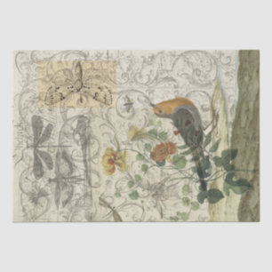 Bird Collage Tissue Paper