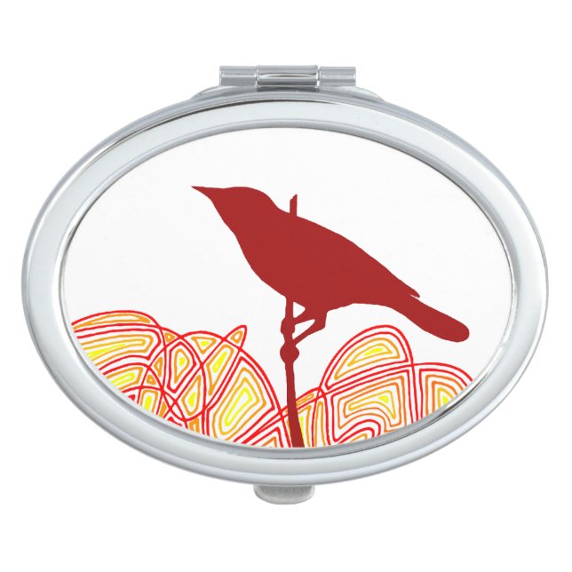 Bird Compact Mirror (Front)