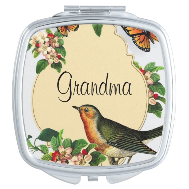 Bird Compact Mirror (Front)