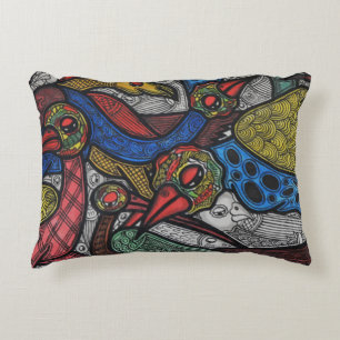 Bird conference decorative pillow