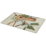 Bird Couple on a Nest Perched on a Branch Cutting Board