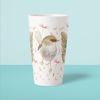 Bird & Dandelion Seeds  Latte Mug