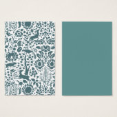 Bird, deer floral damask (Front & Back)