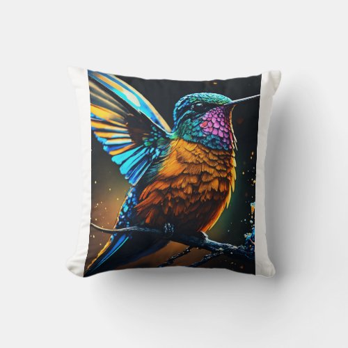 Bird design  throw pillow