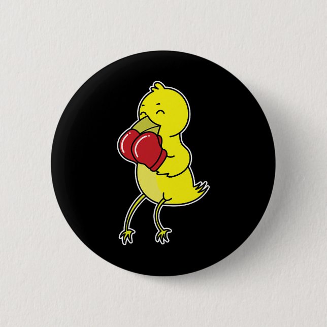 Bird Does Boxing  Button (Front)