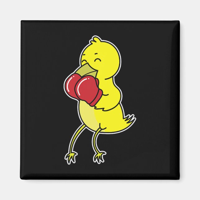 Bird Does Boxing  Magnet (Front)