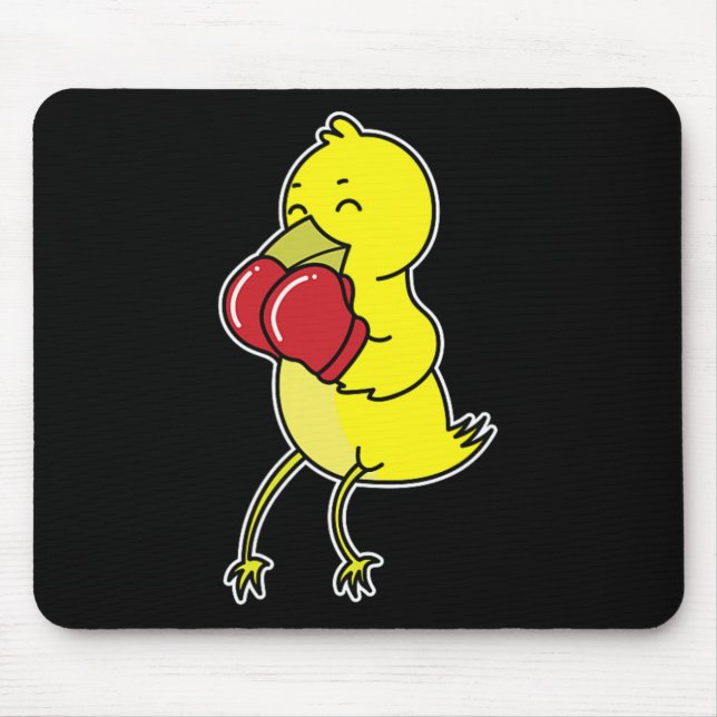 Bird Does Boxing  Mouse Pad (Front)