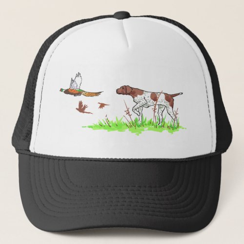 Bird Dog and Pheasants Trucker Hat