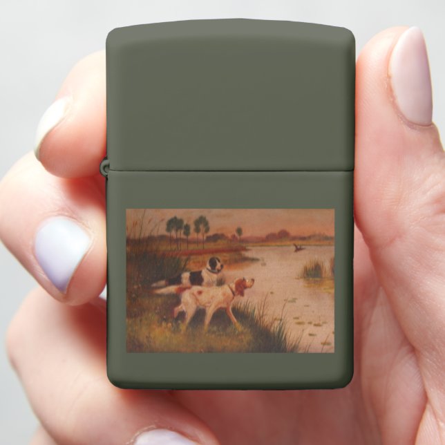 Bird Dogs Zippo Lighter (In Hand)