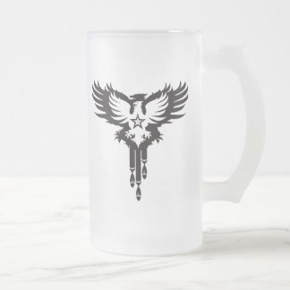 Bird Dropping Bombs - K Frosted Glass Beer Mug