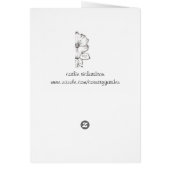 Bird Egg Purple Pansy Botanical Flower Art Card (Back)