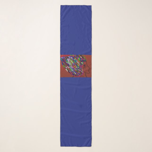 Bird Empress Chiffon  Scarf (Front)