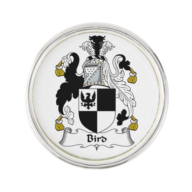 Bird Family Crest Pin (Front)