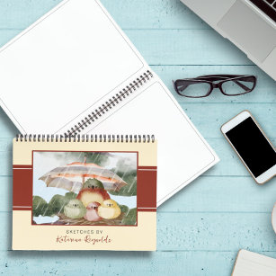 Bird Family   Shelter from the Storm Personalized Notebook