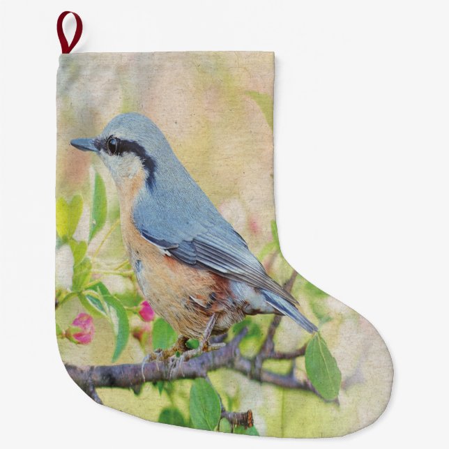 Bird Fanatic Large Christmas Stocking (Front)