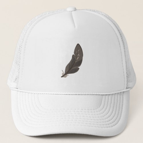 Bird Feather Trucker Hat
