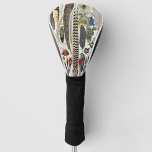 Bird Feather Wildlife Antique Feathers Art Nouveau Golf Head Cover