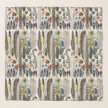 Bird Feather Wildlife Antique Feathers Art Nouveau Scarf