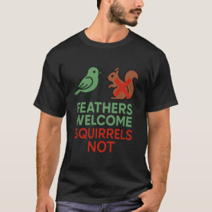 Bird Feeder Backyard Bird Watcher Birdseed Nerd Fu T-Shirt