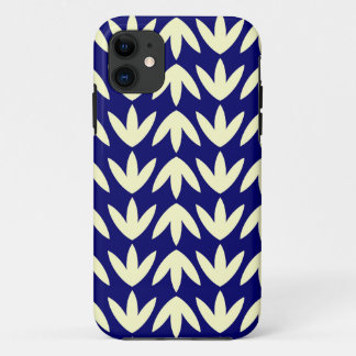 Bird Feet - Cream and Dp Navy.pdf iPhone 11 Case