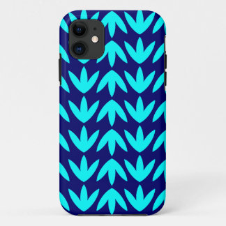 Bird Feet - Cyan and Deep Navy.pdf iPhone 11 Case