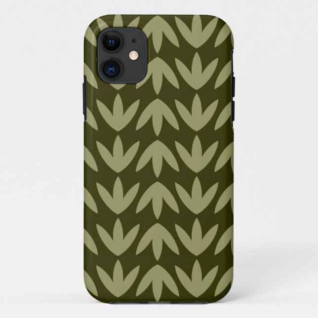 Bird Feet - Khaki and Dk Olive.pdf Case-Mate iPhone Case (Back)